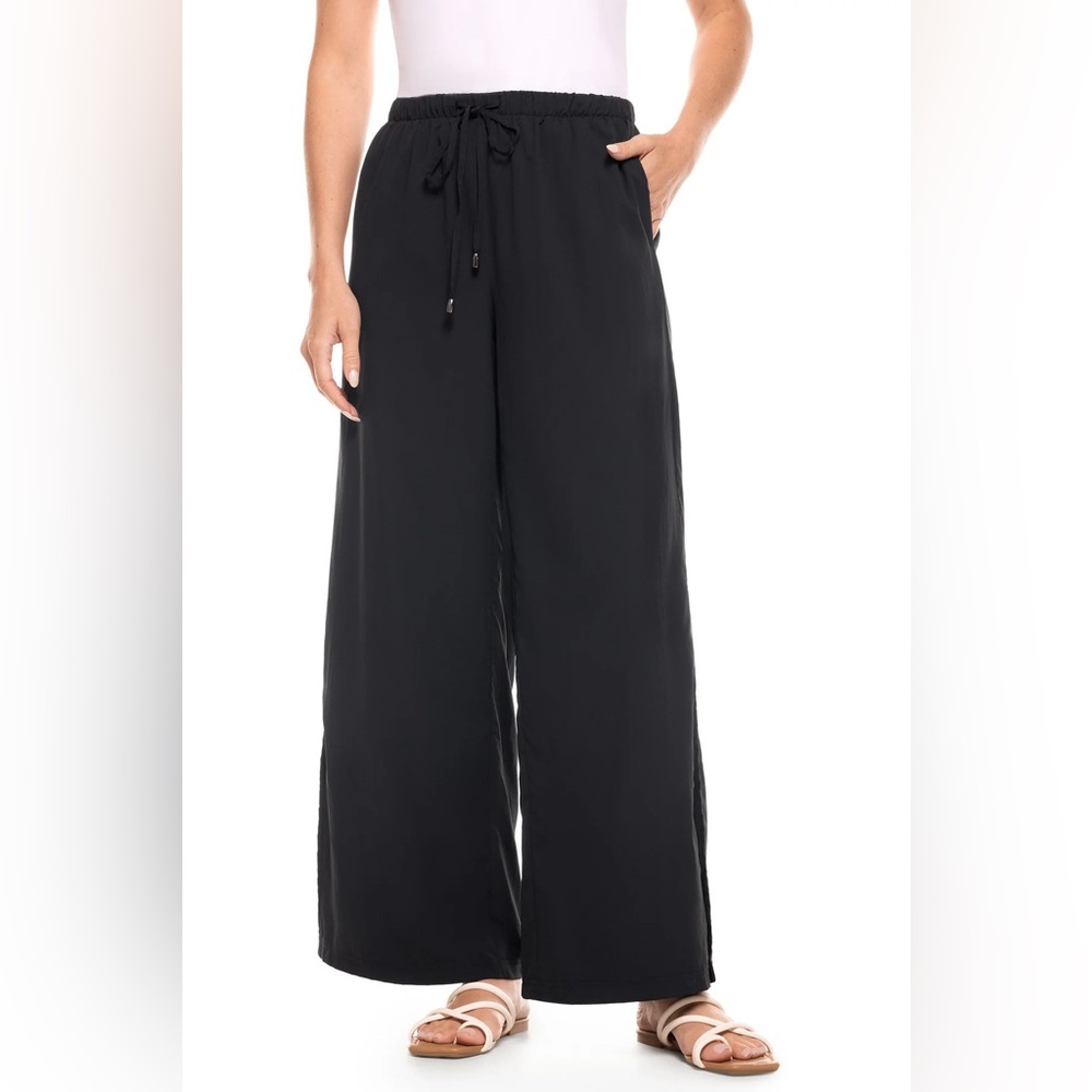 Coolibar wide leg travel pants